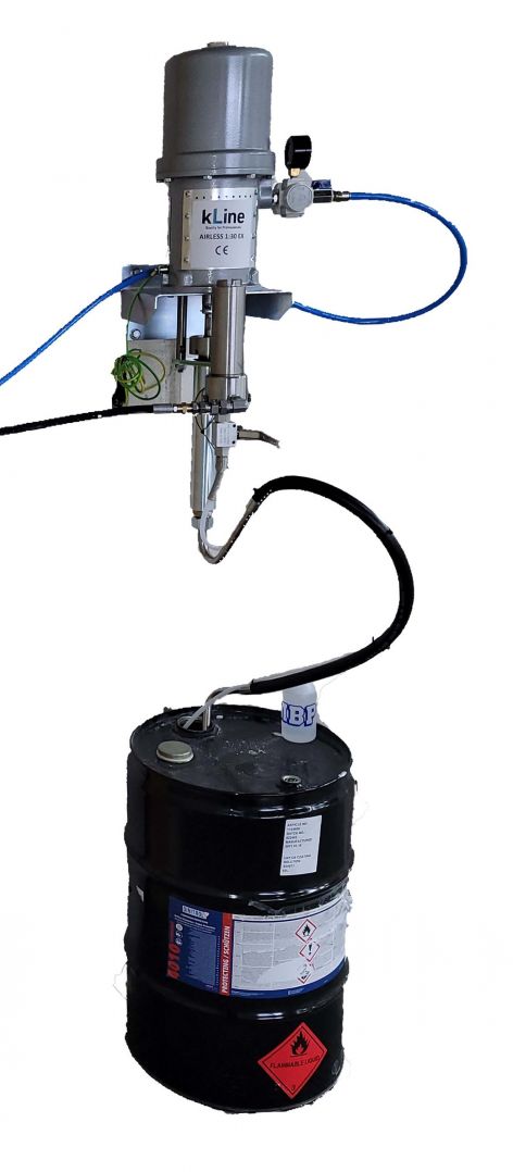 Korrosionsschutz Pumpanlage kLine Airless der DKS Technik